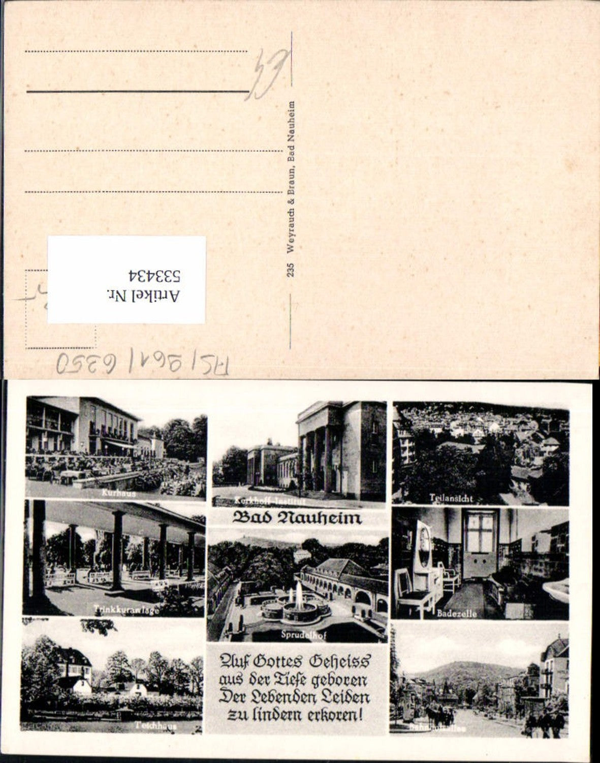 Alte Ansichtskarte – Old Postcard