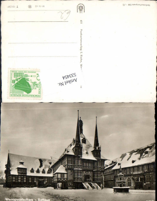 533454, Wernigerode Harz, Rathaus,