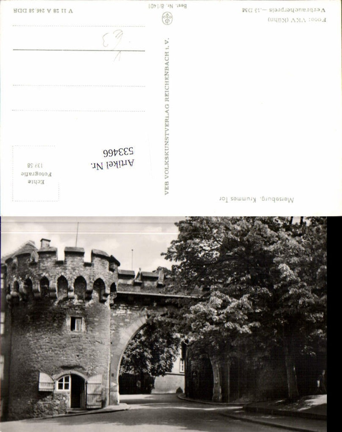 533466, Merseburg, Krummes Tor, VKV Kühn,