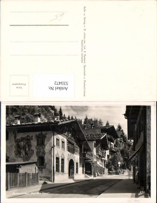 533472, Partenkrichen, das alte Haus,
