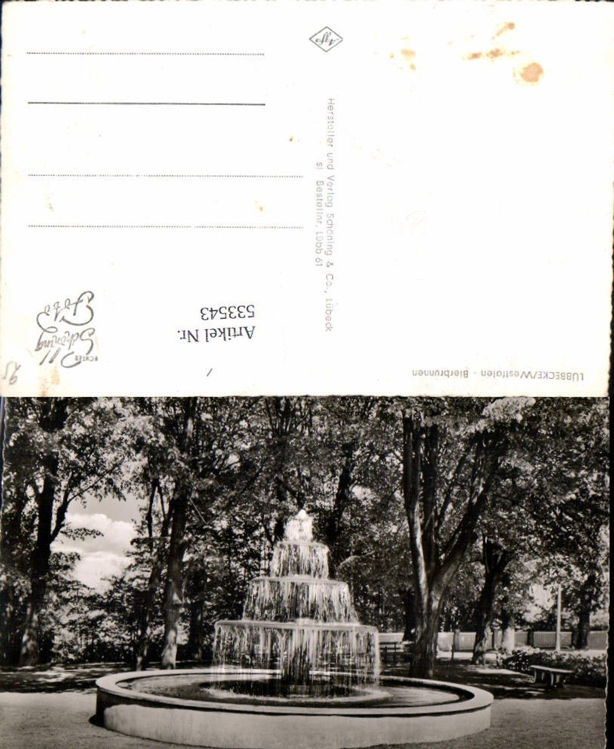 533543, Lübbecke Westfalen Bierbrunnen