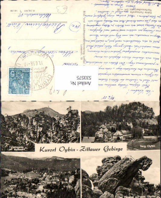 533575, Mehrbild AK, Kurort Oybin Zittauer Gebirge