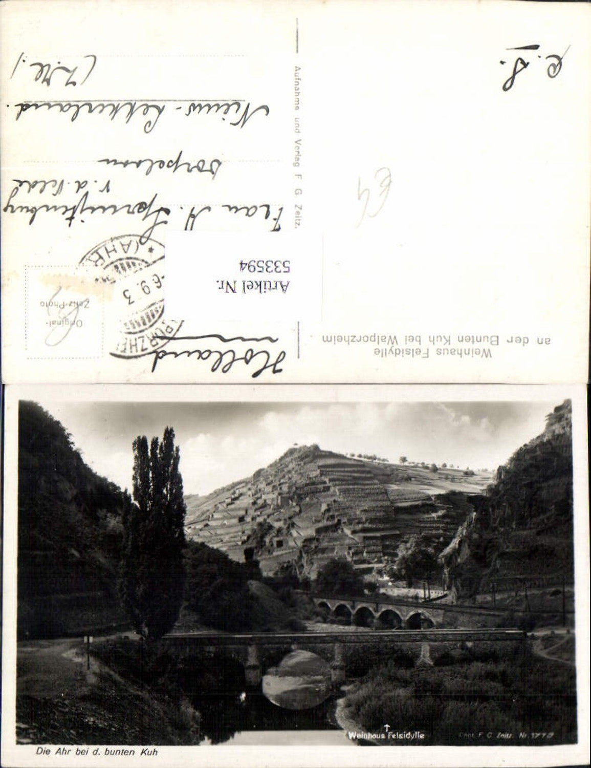 533594, Weinhaus Felsidylle a. d. Bunten Kuh Walporzheim Neuenahr Ahrweiler