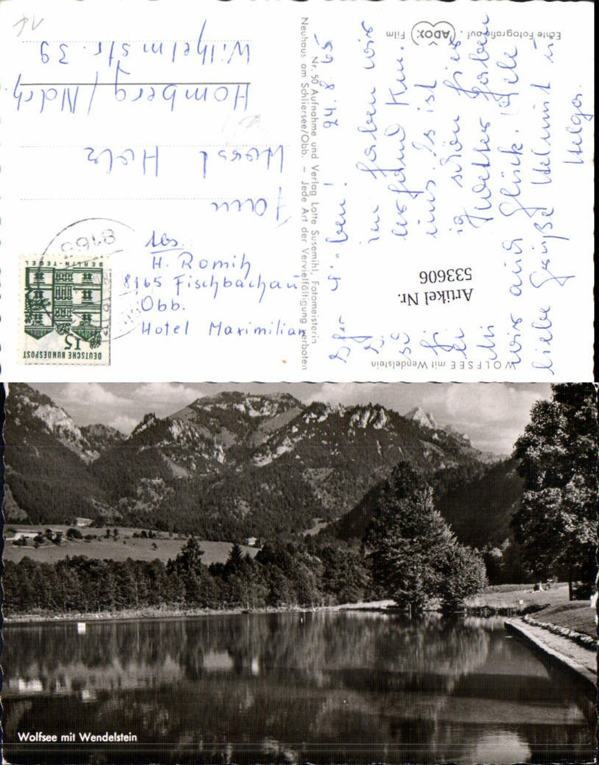 533606,Wolfsee bei Fischbachau LK Miesbach