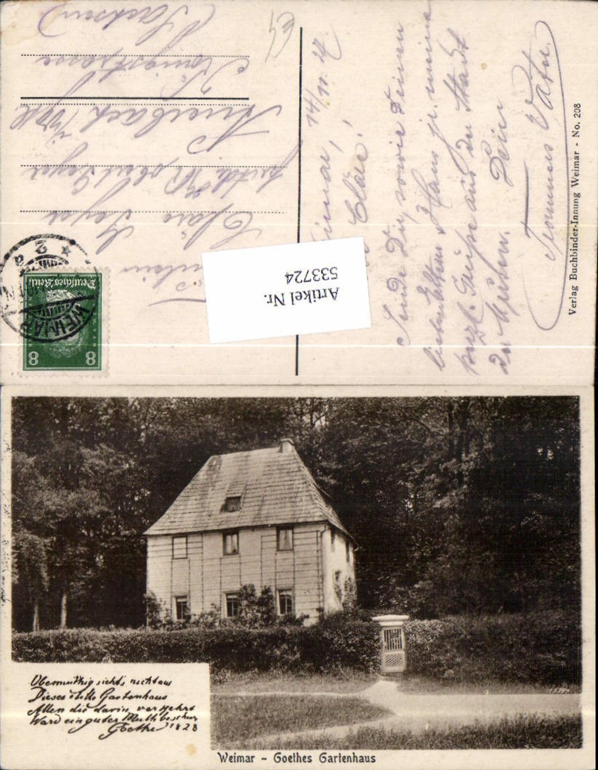 533724,Weimar Goethe Gartenhaus