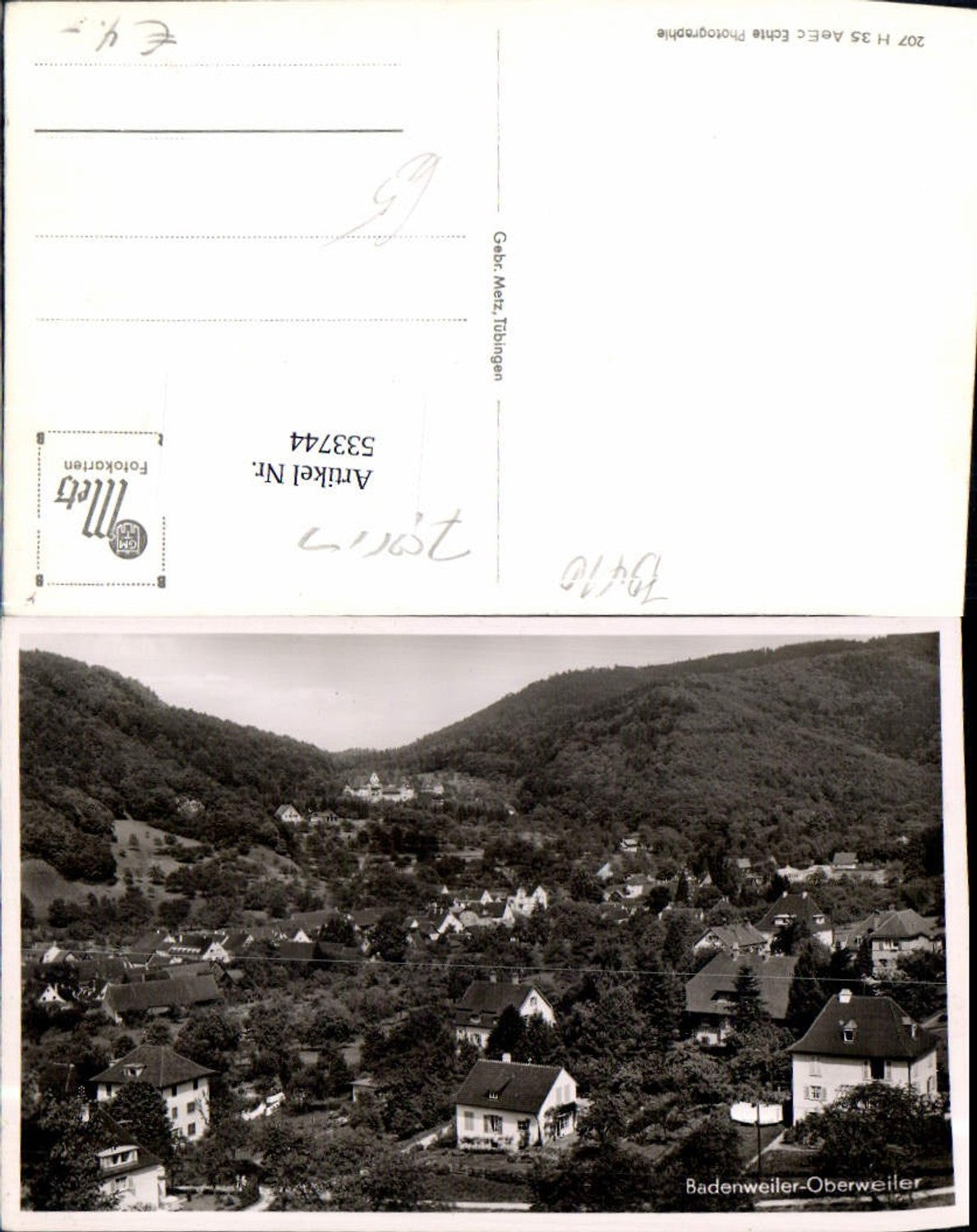 533744,tolle Foto-AK Badenweiler Oberweiler b. Freiburg im Breisgau