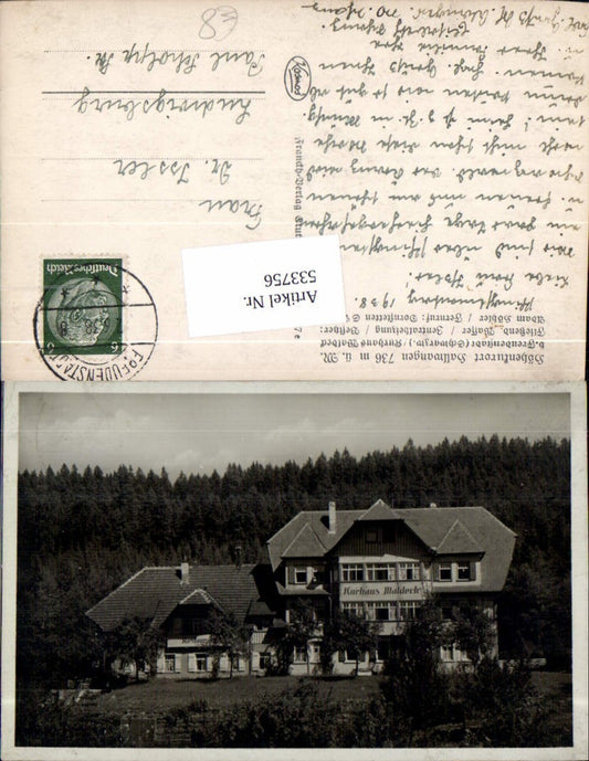 533756, great photo postcard Hallwangen near Dornstetten Freudenstadt in the Black Forest Waldeck