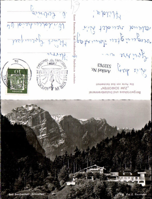 533763,Bad Reichenhall Schroffen Gasthaus pub Baumann 162