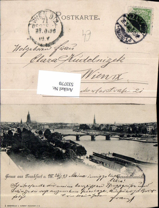 533770,Gruss aus Frankfurt am Main 1898
