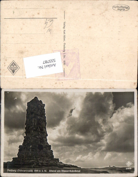 533787, Feldberg Black Forest Bismarck Monument