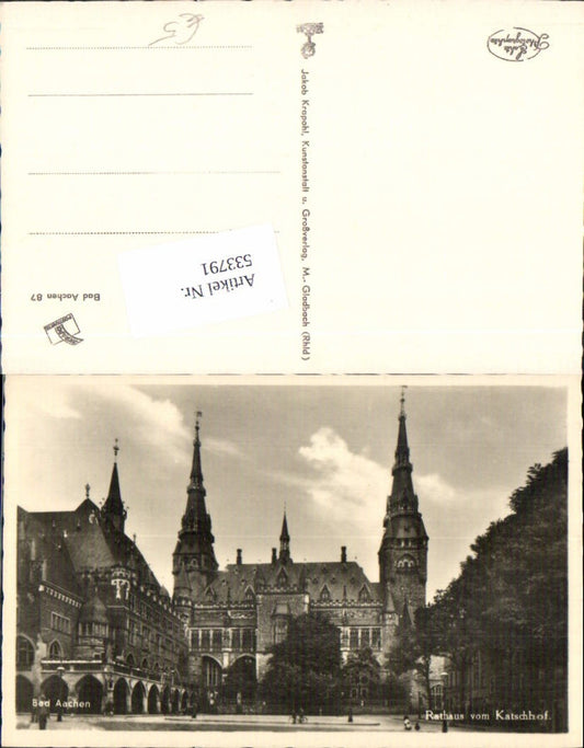 533791,Bad Aachen Rathaus vom Katschhof