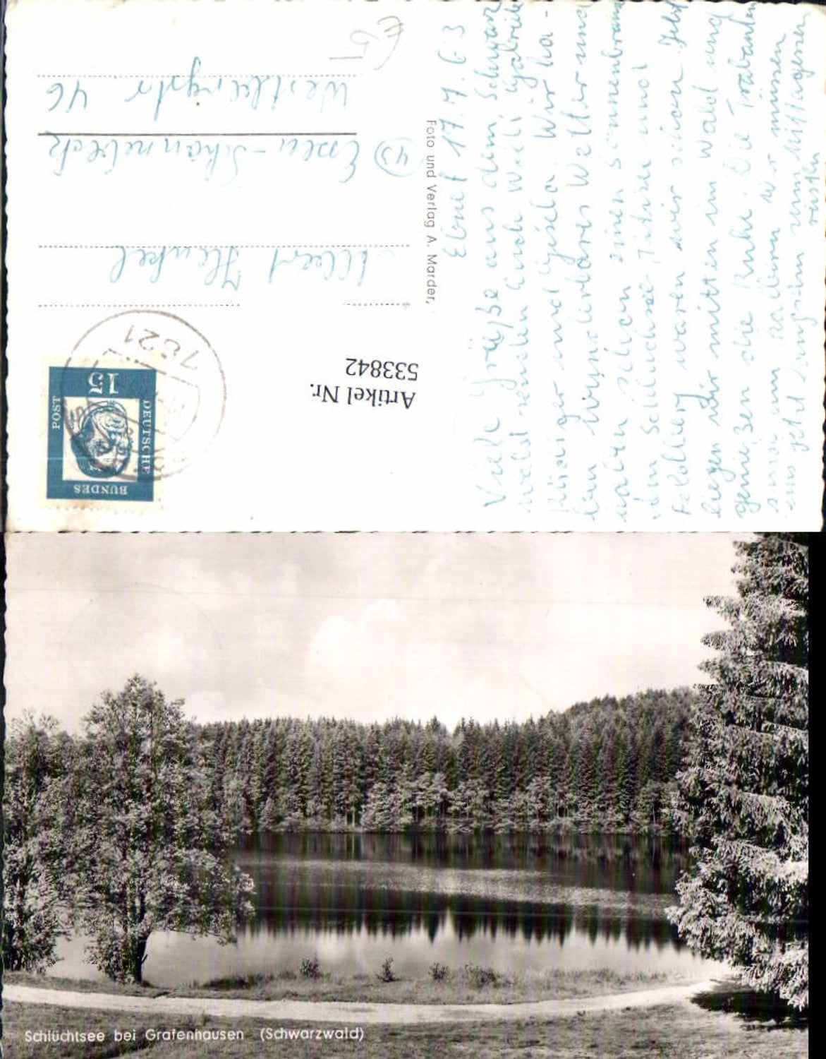 533842,Schlüchtsee bei Grafenhausen im Schwarzwald Lk Waldshut
