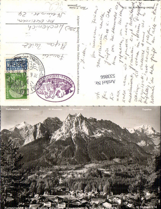 533866,Grainau m. Zugspitze Waxenstein Garmisch Partenkirchen