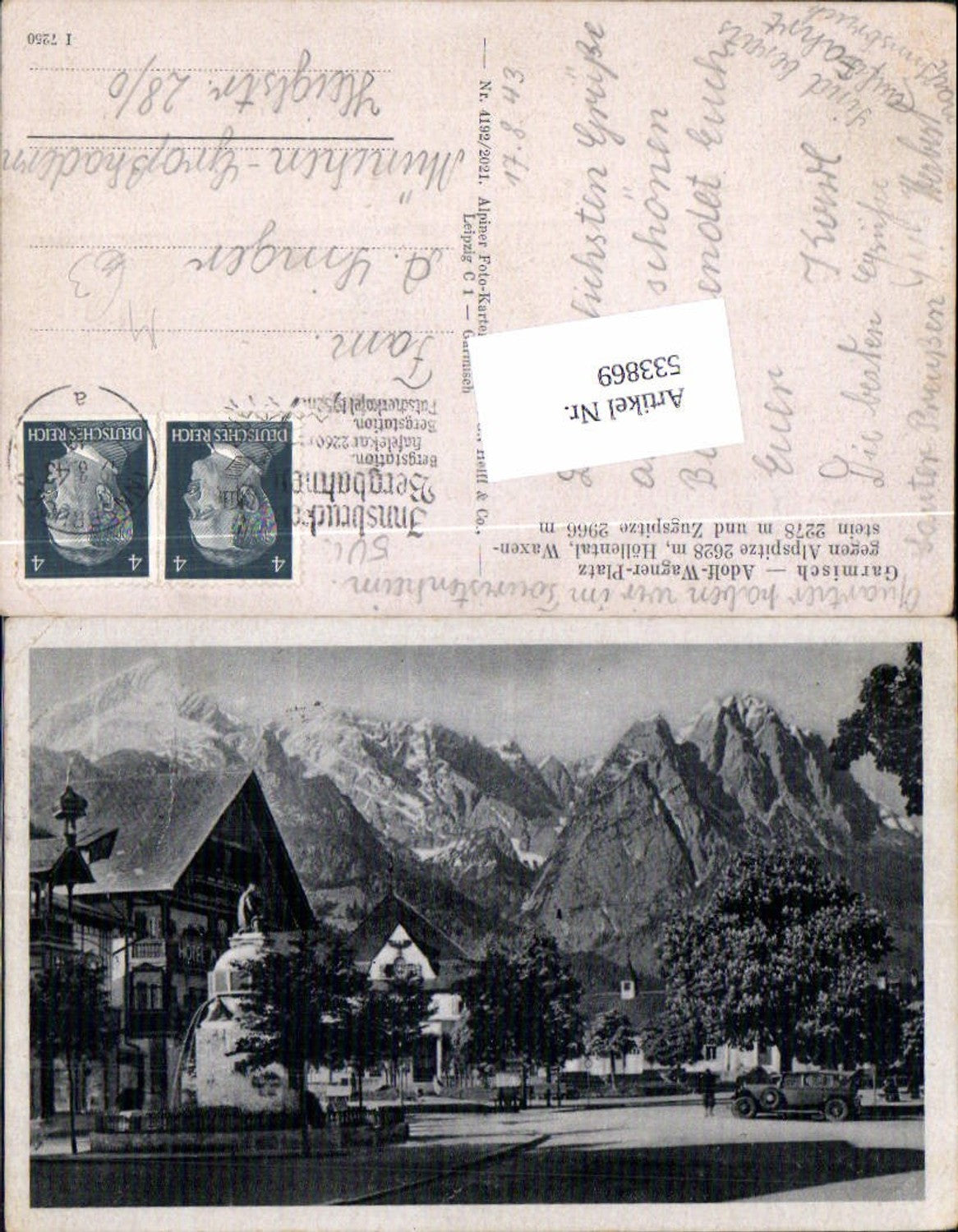 533869,Garmisch Partenkirchen Adolf Wagner Platz