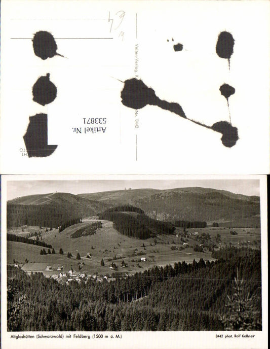 533871, Altglashütten im Schwarzwald m. Feldberg pub Rolf Kellner 8442