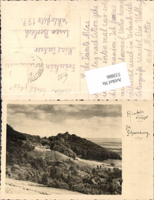 533886,tolle Foto-AK Rinteln an der Weser Schaumburg