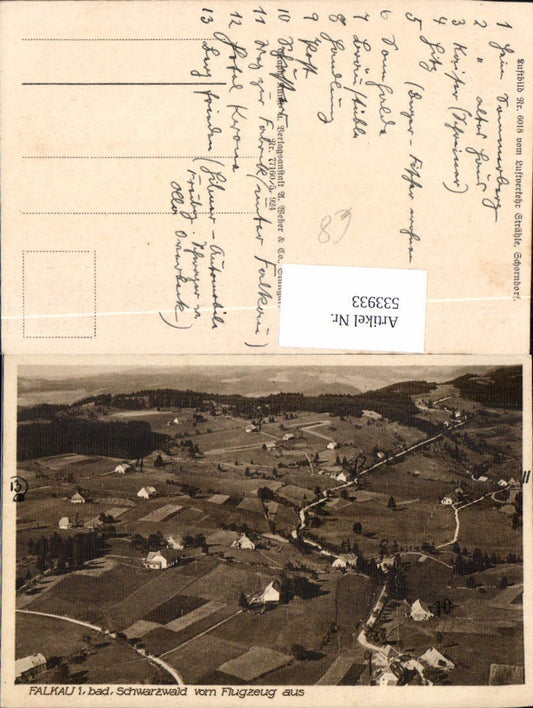 533933, Aerial photograph Falkau Black Forest Feldberg pub Strähle aerial view Schorndorf 6018