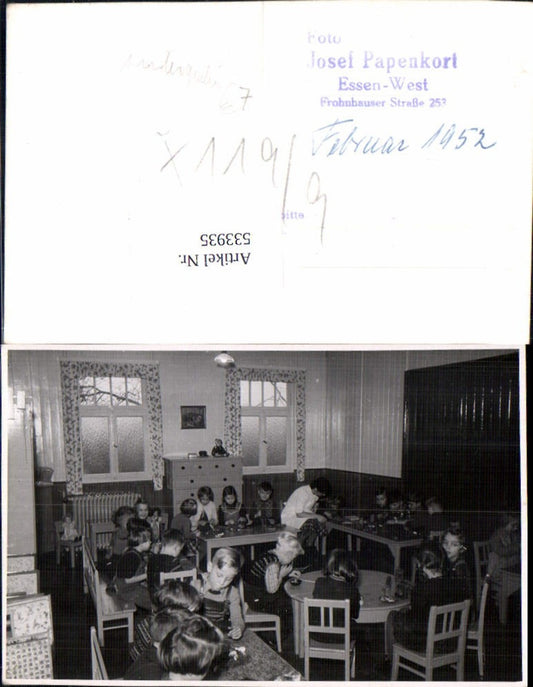 533935,tolle Foto-AK Schule Kinder Kindergarten Essen West Frohnhauser Straße