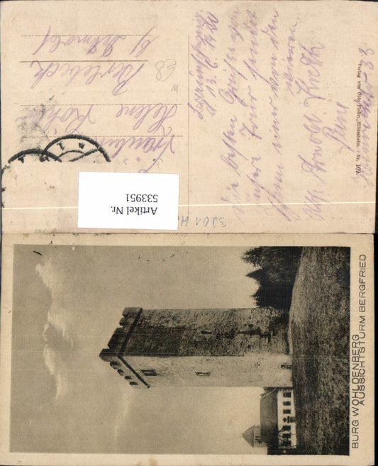 533951,tolle AK Burg Wohldenberg Aussichtsturm Sillium Holle Lk Hildesheim