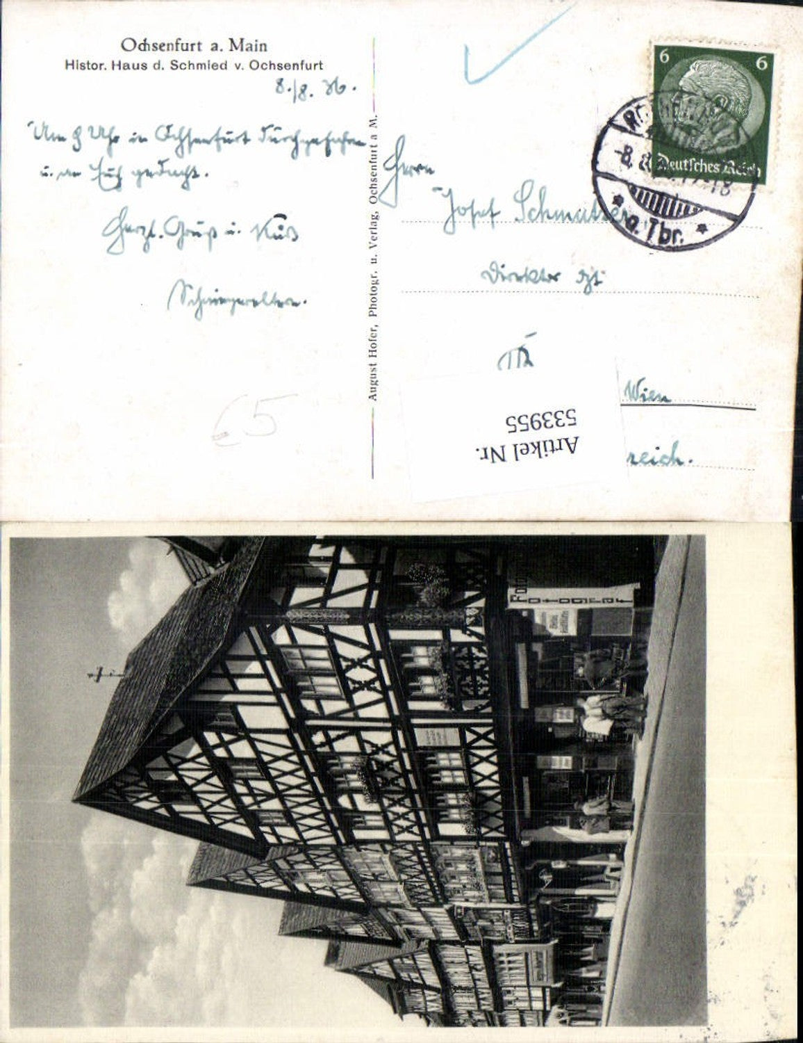 533955,Ochsenfurt am Main Schmied Haus