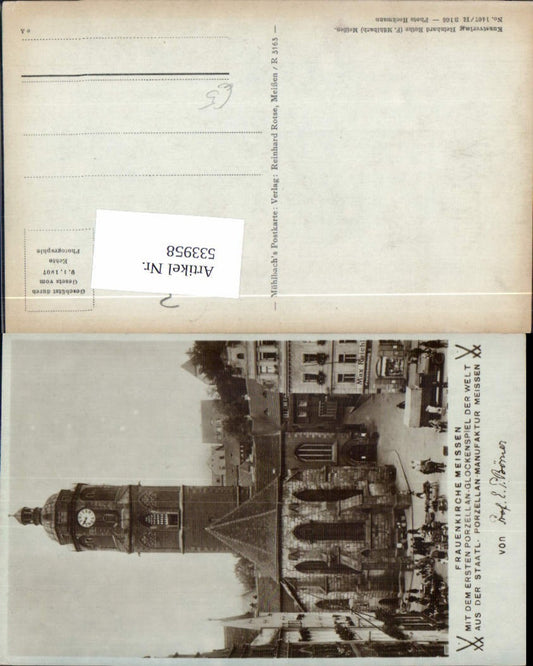 533958,tolle Foto-AK Meissen Frauenkirche Meißen