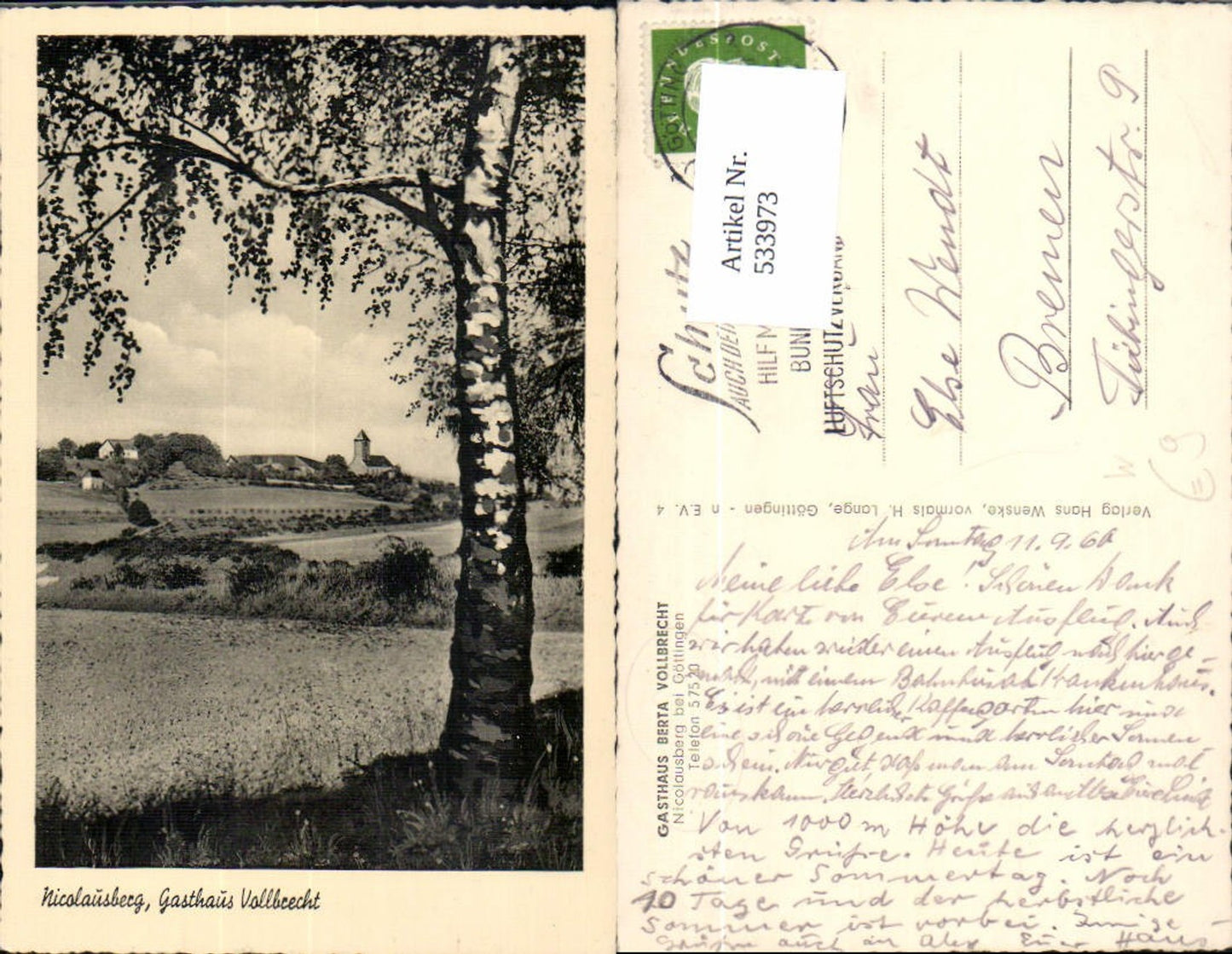 533973,Niclausberg Gasthaus Vollbrecht Aussicht Nikolausberg Göttingen