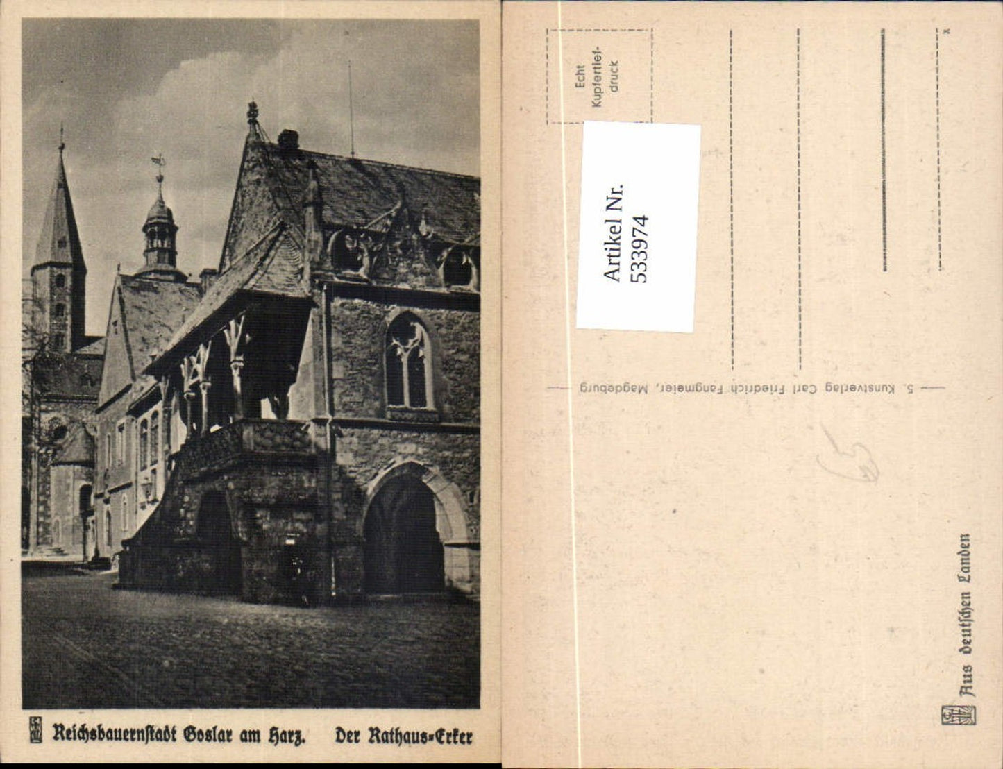 533974,Goslar am Harz Erker am Rathaus