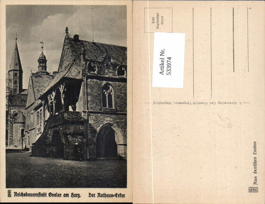 533974,Goslar am Harz Erker am Rathaus