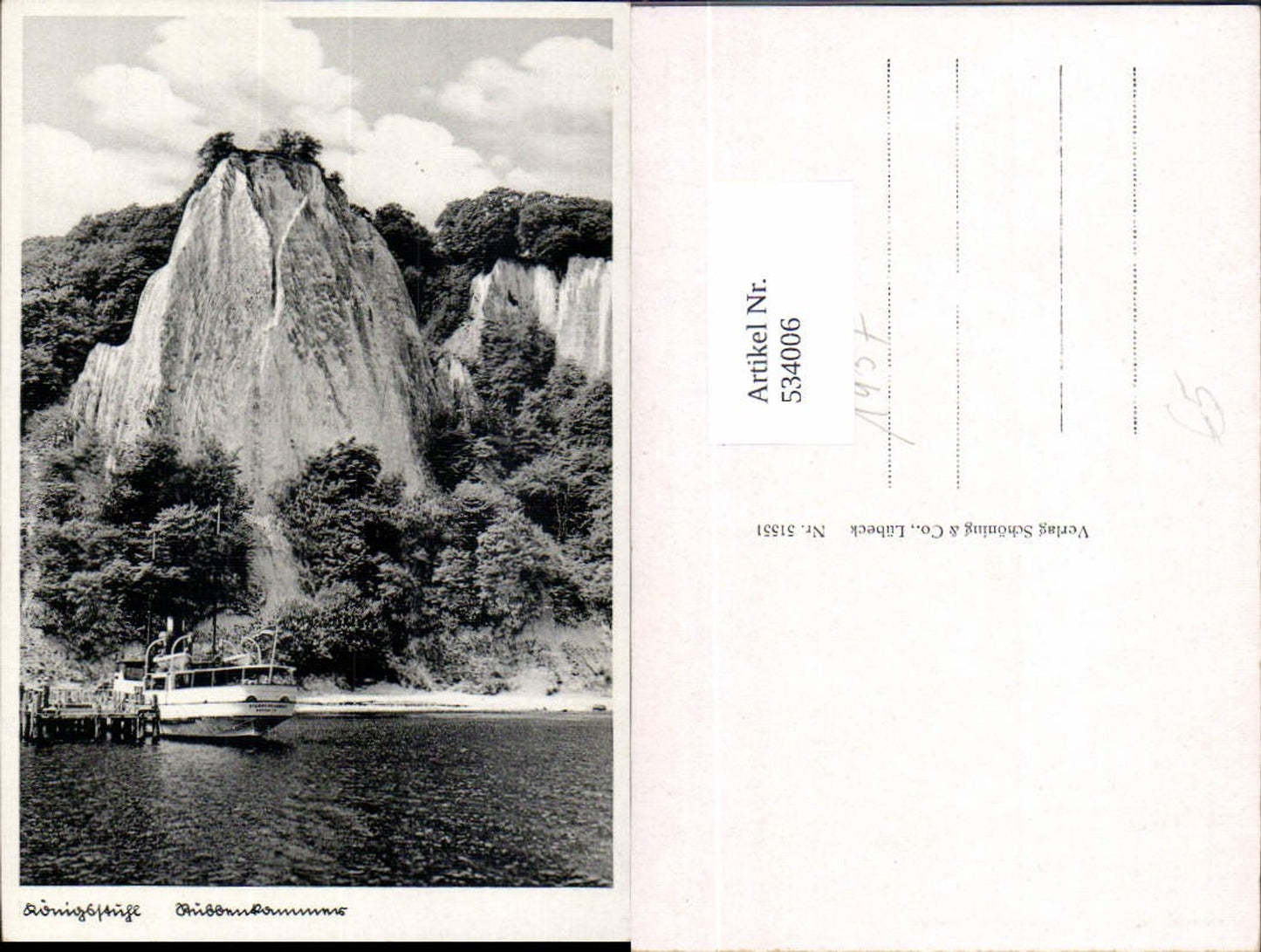 534006,Königsstuhl Schiff Dampfer Stubbenkammer Sassnitz Rügen