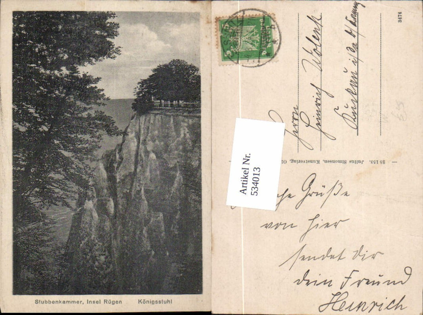 534013,Rügen Stubbenkammer Sassnitz Wilhelmssicht Königsstuhl