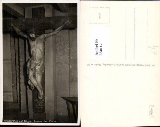 534017,Rügen Altenkirchen Jesus am Kreuz Kirche Wittow