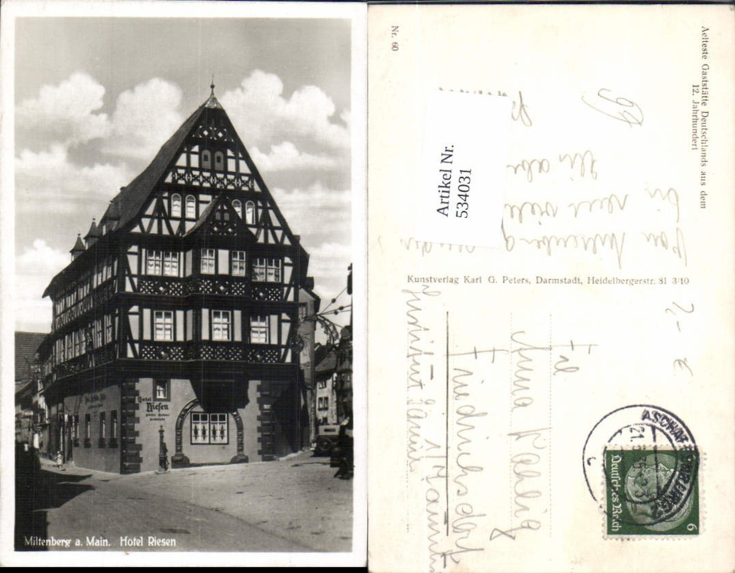 534031,Miltenberg am Main Hotel Riesen Straßenpartie