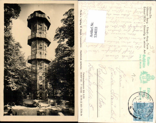 534033,Löbau in Sachsen Löbauer Berg Friedr. Aug. Turm Aussichtsturm LK Görlitz