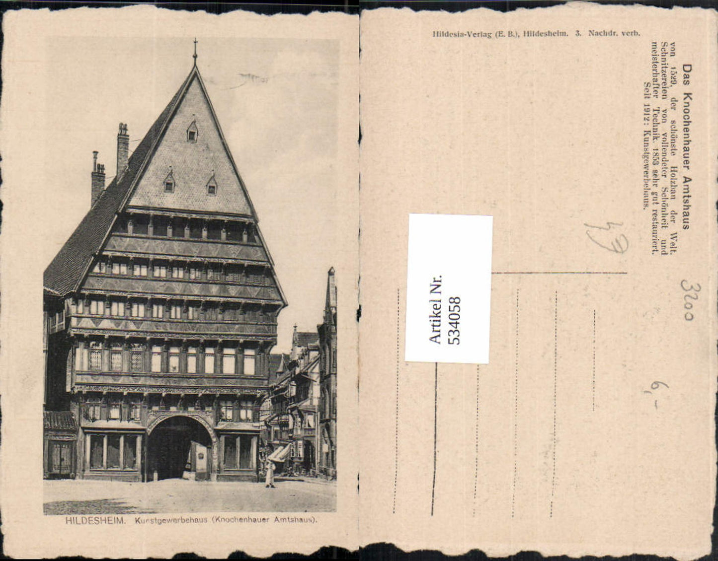 534058,Hildesheim Knochenhauser Amtshaus Kunstgewerbehaus Fachwerkhaus