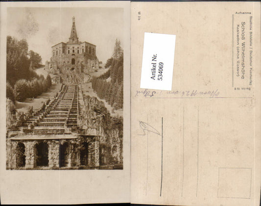 534069,Foto Ak Kassel Schloss Wilhelmshöhe Kaskaden