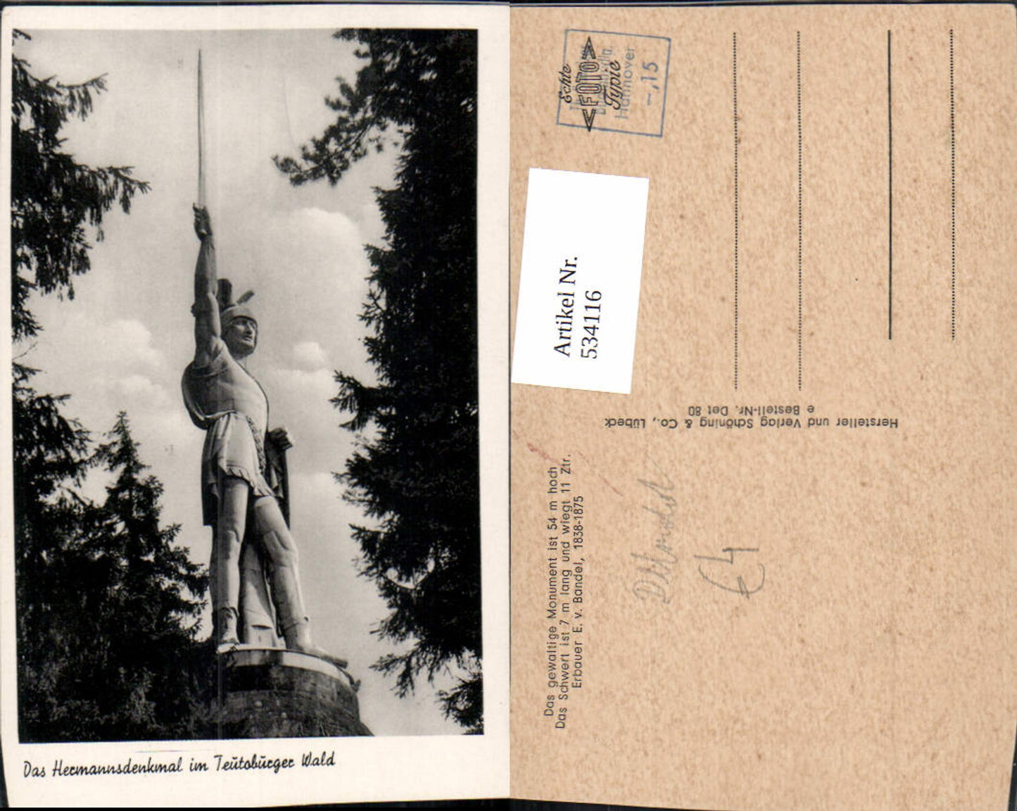 534116,Detmold Hermannsdenkmal i. Teutoburger Wald