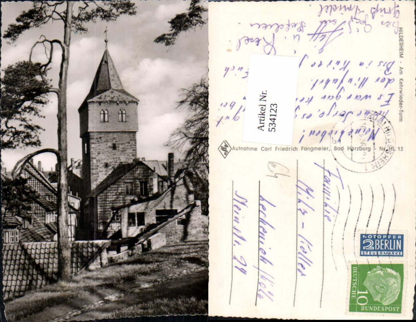 534123,Foto Ak Hildesheim Am Kehrwieder-Turm Turm