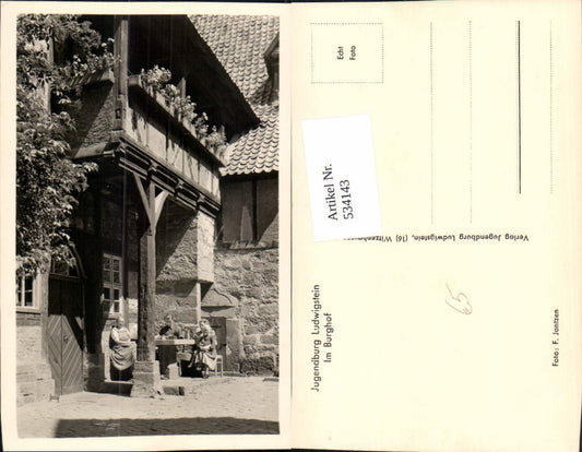 534143,Witzenhausen Jugendburg Burg Ludwigstein Im Burghof