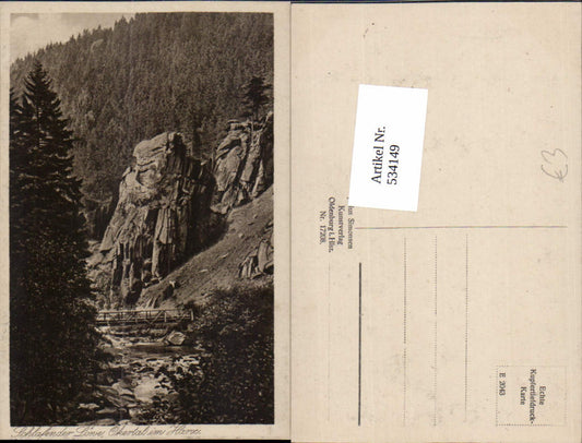 534149,Schlafender Löwe Okertal i. Harz Brücke b. Oker Goslar