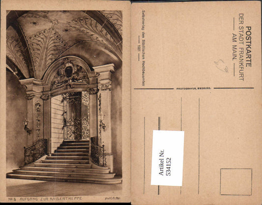 534152,Frankfurt a. Main Aufgang zur Kaisertreppe