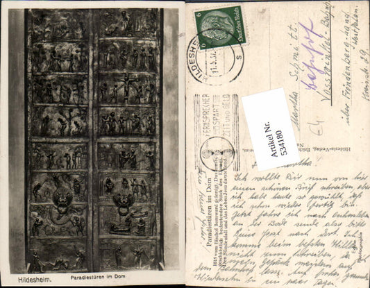 534180,Hildesheim Paradiestüren i. Dom Detailansicht