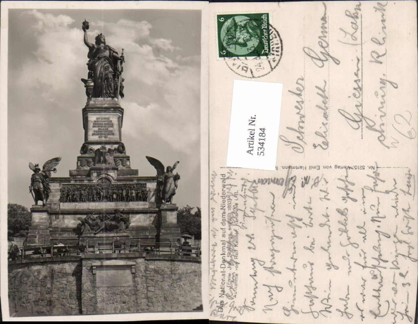534184,Rüdesheim am Rhein National-Denkmal a. d. Niederwald Niederwalddenkmal