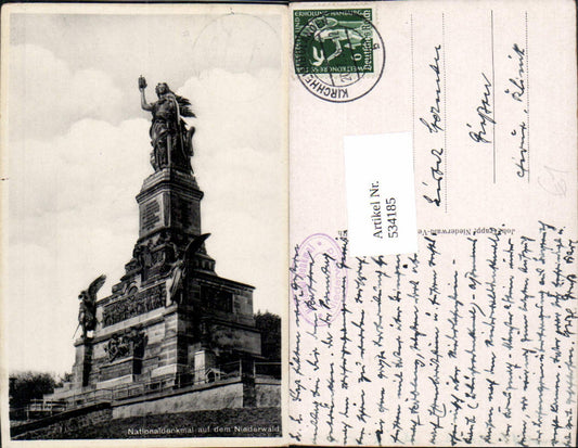 534185,Rüdesheim am Rhein National-Denkmal a. d. Niederwald Niederwalddenkmal
