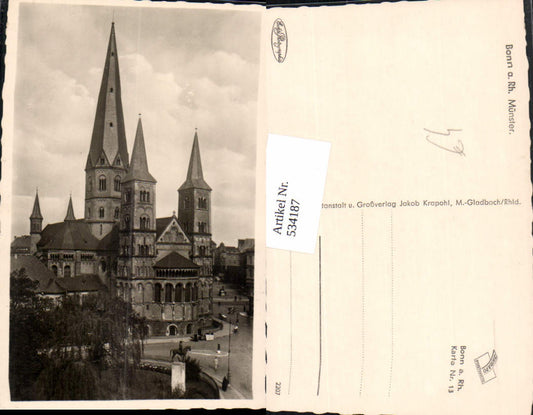 534187,Foto Ak Bonn a. Rhein Münster