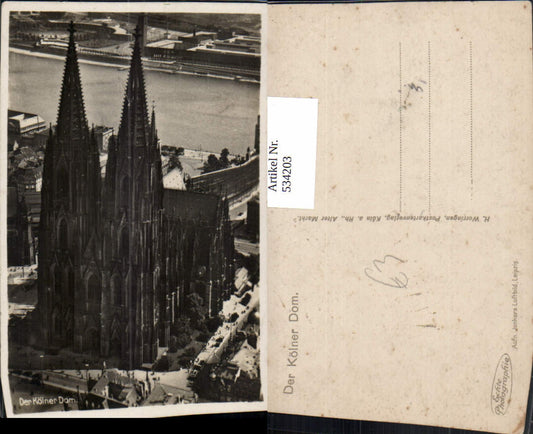 534203,Luftbild Köln a. Rhein Dom