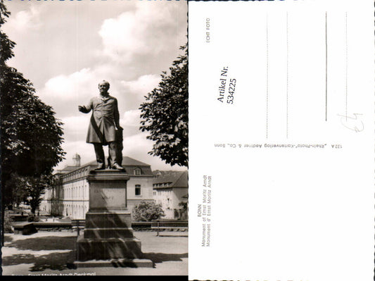 534225,Foto Ak Bonn Ernst-Moritz-Arndt-Denkmal Statue