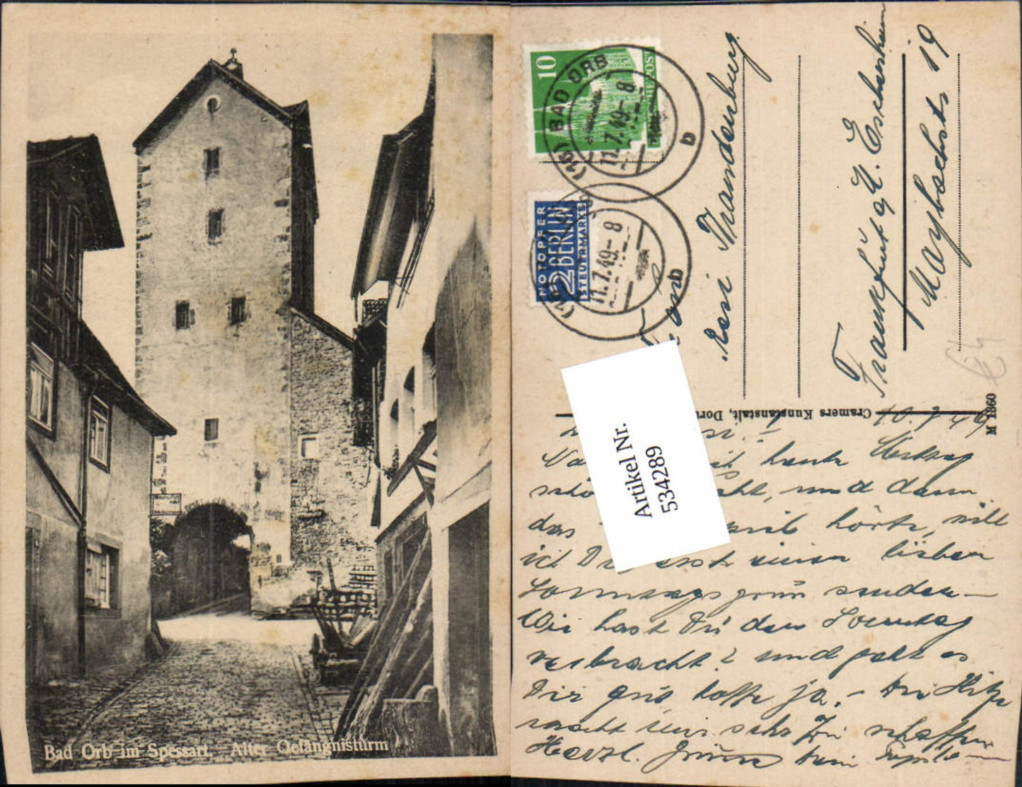 534289,Bad Orb i. Spessart Alter Gefängnisturm Turm