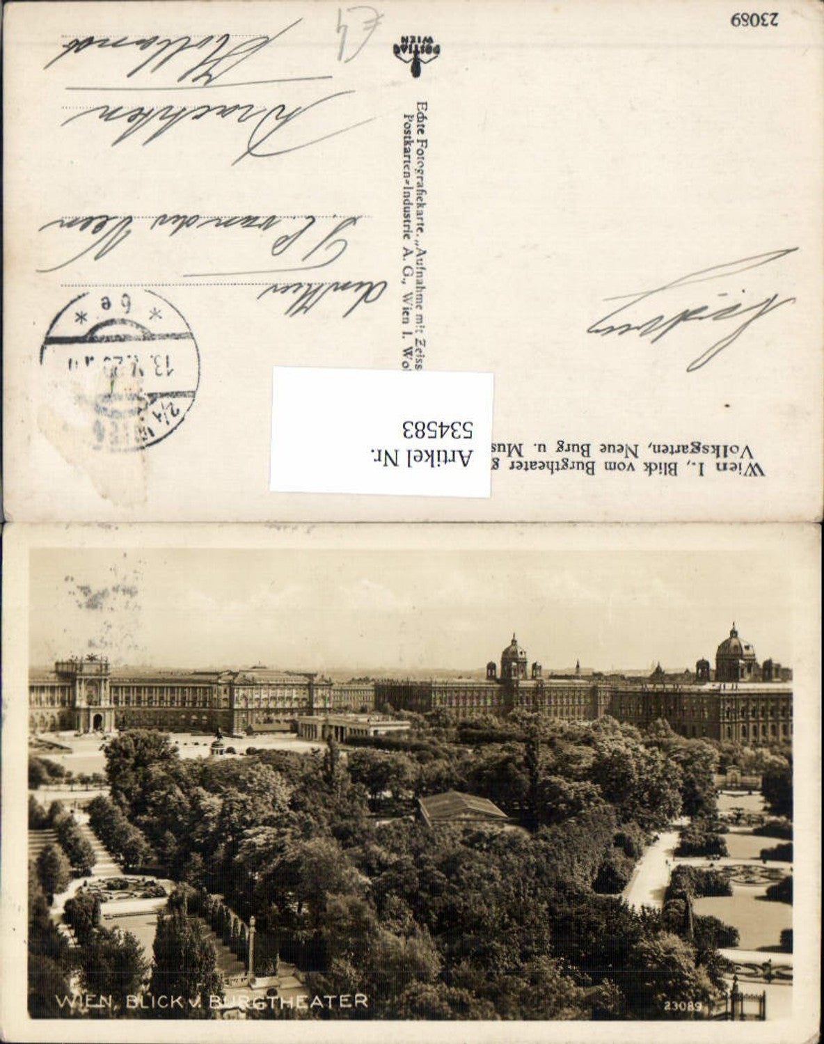 Alte Ansichtskarte – Old Postcard