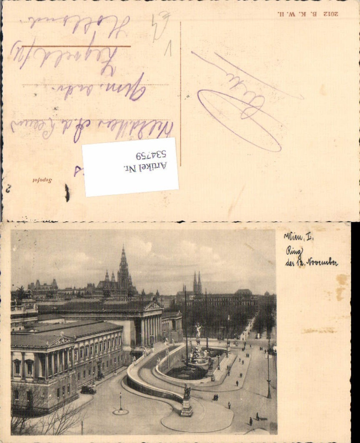 Alte Ansichtskarte – Old Postcard