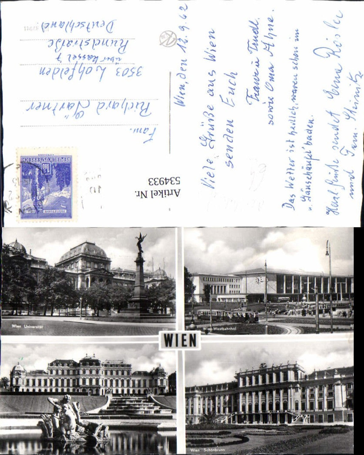 Alte Ansichtskarte – Old Postcard